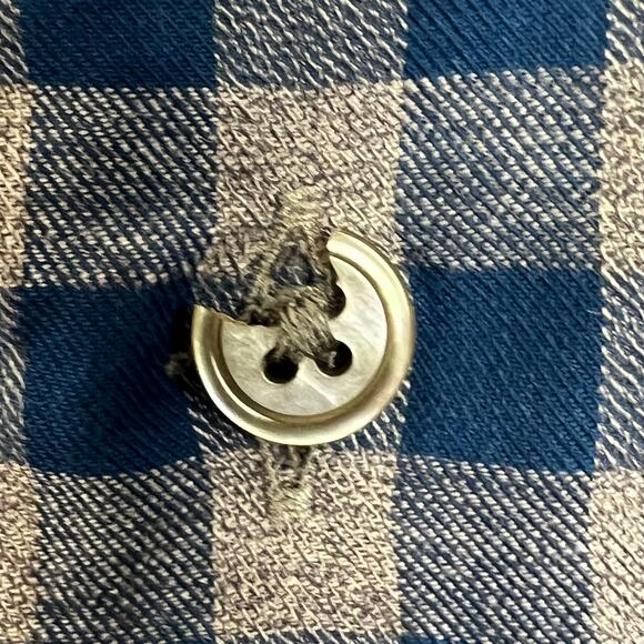 Rodd & Gunn shirt men’s XL sports fit blue check/plaid Woven in Italy - Picture 5 of 7